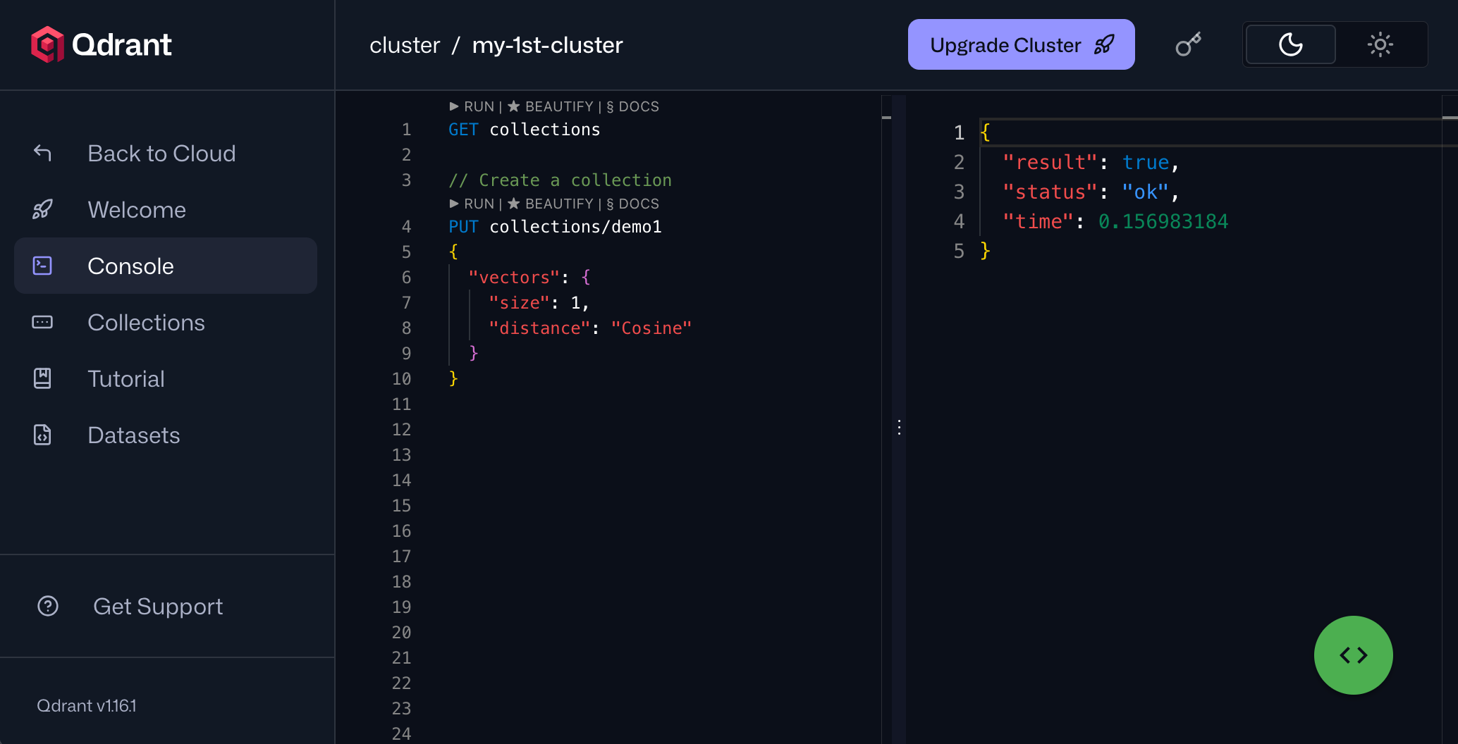 Qdrant — Web-UI